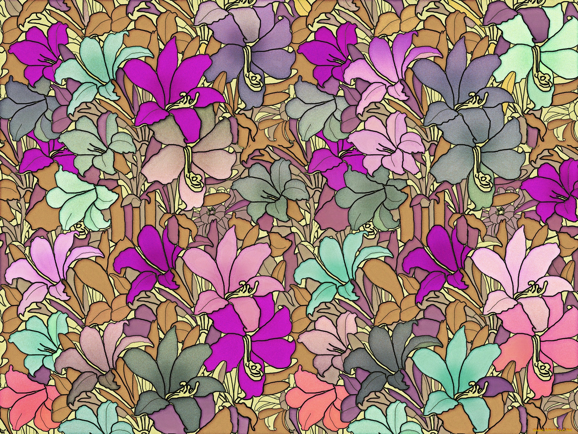  ,  , flowers, , texture, , pattern, color